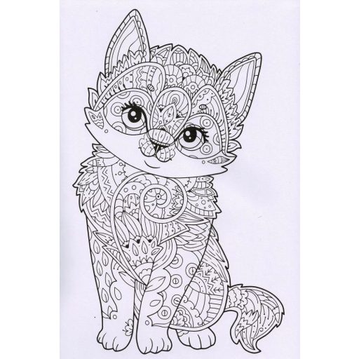 cicás kifestő könyv