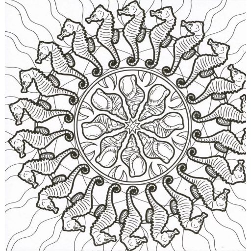 Mandala színező víziállítokkal